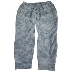 Lululemon Mens City Sweat Joggers Pants Blue Tie Dye Drawstrings Size XL 34"